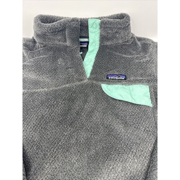 Patagonia Re-Tool Snap-T Fleece Pullover Sweater Gray Teal Women's Medium grey - Picture 2 of 6